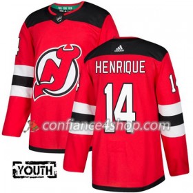 Adidas Maillot de Hockey New Jersey Devils Adam Henrique 14 2017-2018 Rouge Authentic - Enfant